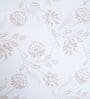 White Floral 400 TC Single Bedsheet with 2 Pillow Covers Luxury Series Collection