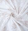 White Floral 400 TC Single Bedsheet with 2 Pillow Covers Luxury Series Collection