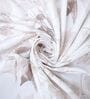 White Floral 400 TC Super King Size Bedsheet with 2 Pillow Covers Luxury Series Collection