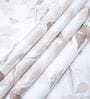 White Floral 400 TC Super King Size Bedsheet with 2 Pillow Covers Luxury Series Collection