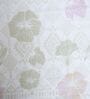 White Floral 400 TC Cotton Double Queen Size Bedsheet With 2 Pillow Covers Threads Regal Collection