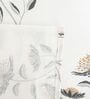 White Floral 400 TC Cotton Double Queen Size Bedsheet With 2 Pillow Covers