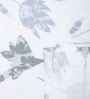 White Floral 400 TC Cotton Super King Bedsheet with 2 Pillow Covers Luxury Series Collection