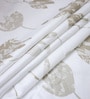 White Floral 400 TC Cotton Super King Bedsheet with 2 Pillow Covers Luxury Series Collection