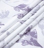 Lavender Floral 400 TC Cotton Super King Bedsheet with 2 Pillow Covers Luxury Series Collection