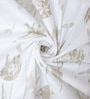 White Floral 400 TC Cotton Super King Bedsheet with 2 Pillow Covers Luxury Series Collection