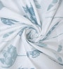 White Floral 400 TC Cotton Super King Bedsheet with 2 Pillow Covers Luxury Series Collection