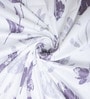 Lavender Floral 400 TC Cotton Super King Bedsheet with 2 Pillow Covers Luxury Series Collection