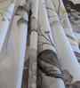 White Floral 400 Tc Cotton Super King Size Bedsheet With 2 Pillow Covers