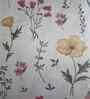 White Floral 400 Tc Cotton Super King Size Bedsheet With 2 Pillow Covers