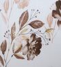 White Floral 400 TC Cotton Superking Size Bedsheet With 2 Pillow Covers Threads Monochrome Collection