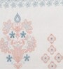 White Floral 400 TC Cotton Superking Size Bedsheet With 2 Pillow Covers