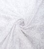 White Floral 400 TC Cotton Superking Size Flat Bedsheet With 2 Pillow Covers