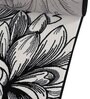 White Floral Blended Linen 4 ft x 6 ft Machine Made Carpet
