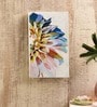 White Floret Art Digital Printed Marble Floral Art Panel