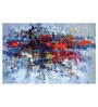 Abstract In White Canvas Framed Art Print (33 x 21 Inches)