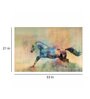 Horse In Multicolour Canvas Framed Art Print (33 x 21 Inches)