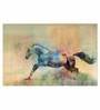 Horse In Multicolour Canvas Framed Art Print (33 x 21 Inches)