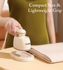White Garment Steamer with Stand & Water Pouring Mug