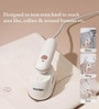 White Garment Steamer with Stand & Water Pouring Mug