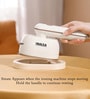 White Garment Steamer with Stand & Water Pouring Mug