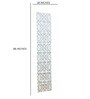 White Abstract 100% Cotton 96 x 18 Inches Bed Runner