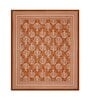 Brown Traditional 200 TC Cotton Double Queen Sized Bedsheet With 2 Pillow Covers