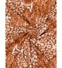 Brown Traditional 200 TC Cotton Double Queen Sized Bedsheet With 2 Pillow Covers