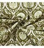 Green Geometric 300 TC Cotton Double King Sized Bedsheet With 2 Pillow Covers