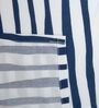 White Geometric 400 TC Cotton 4 Pieces Bedding Set Luxury Collection