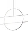 White Geometric Alumnium & Acyrlic 2 Ft LED Chandelier