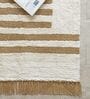 White Geometric Hand Tufted 5 Ft X 3 Ft  Dhurrie