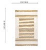 White Geometric Hand Tufted 5 Ft X 3 Ft  Dhurrie
