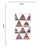 White Geometric Hand Woven 3 Ft X 2 Ft Dhurrie