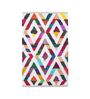White Geometric Hand Woven 3 Ft X 2 Ft Dhurrie