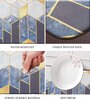 Multicolor Geometric Microfibre 30x18 Inches Anti Skid Door Mat