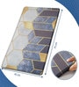 Multicolor Geometric Microfibre 30x18 Inches Anti Skid Door Mat