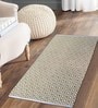 Beige Cotton Flat Weave 60x24 Inches Bed Side Runners