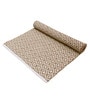 Beige Cotton Flat Weave 60x24 Inches Bed Side Runners