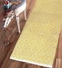 Geometric Pattern Cotton 5 X 2 Feet Flat Weave Bedside Runner