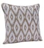 White Polyester Geometric 16x16 inches Cushion Cover (5Pc)