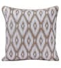 White Polyester Geometric 16x16 inches Cushion Cover (5Pc)