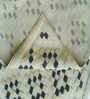 White Geometrical Wool Hand Tufted Carpet
