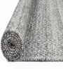 White Geometrical Wool And Silk And Cotton 8X5 Feet Hand Woven Carpet