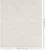 White Geometrical Wool 5 ft x 7 ft Hand Woven Carpet