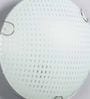 Gilford White Metal & Glass Ceiling Flush Mount