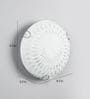 Claude White Metal & Glass Ceiling Flush Mount