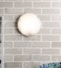 Claude White Metal & Glass Ceiling Flush Mount