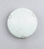 Gilford White Metal & Glass Ceiling Flush Mount