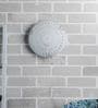 Claude White Metal & Glass Ceiling Flush Mount